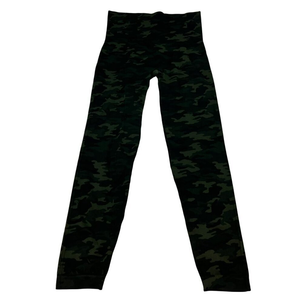 Spanx Women’s Camouflage Leggings Mid Rise Green Size Large